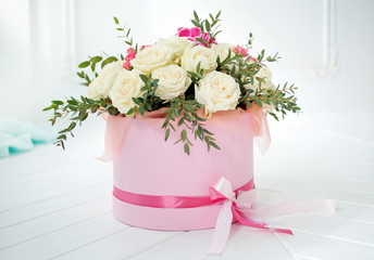pink roses bouquet