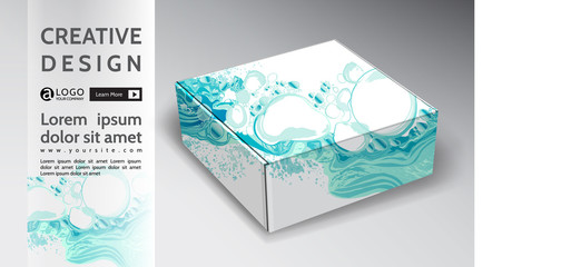 box abstract vector energy design