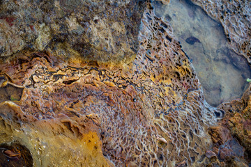 Volcano surface texture