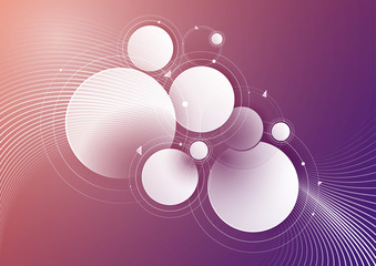 Abstract round shapes background