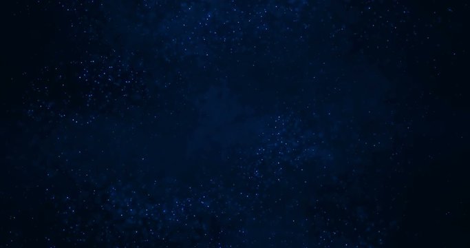 christmas blue gradient sparkle glitter explosion dust particles background with bokeh flowing movement falling down in slow motion, holiday happy new year and valentine day love, relationship concept