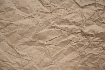 Brown crumpled paper texture