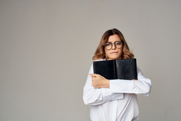 young woman with digital tablet