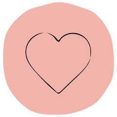 Heart icon vector illustration