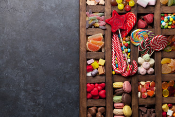 Colorful sweets box