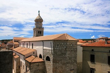 Fototapeta premium church in the old town Krk, Croatia