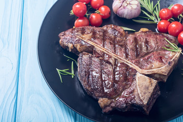 Grilled porterhouse beef steak