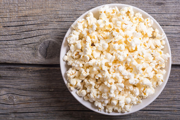 Popcorn snack in bowl