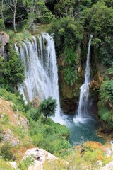 Fototapeta na wymiar the manojlovac waterfall in N.P. Krka, Croatia
