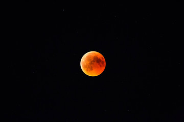 Mondfinsternis mit Blutmond vom 27.7.2018