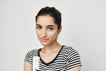 woman with a toothbrush