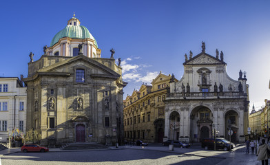 Fototapeta na wymiar St. Francis Of Assissi Church in Prague