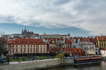 Fototapeta premium Prague Castle from Charles bridge