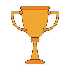 Trophy cup symbol vector illustration graphic design