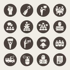 Protest icons
