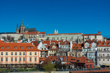 Naklejka na ściany i meble Prague Castle from Charles bridge