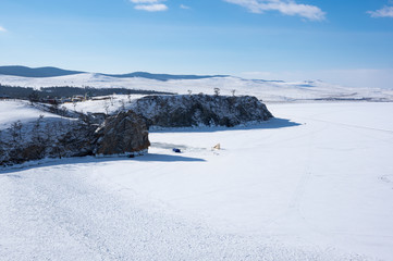 Lake Baikal in winter