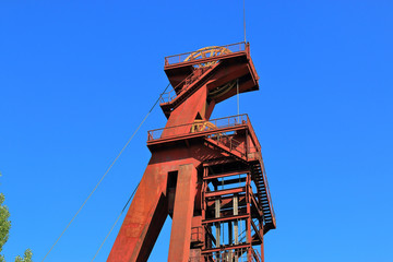 Förderturm der ehemaligen Zeche Monopol in Kamen