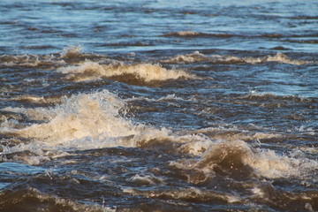 waves on the beach