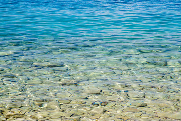 Clear Croatian sea water