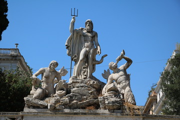 Piazza del Popolo in Rome, Italy 