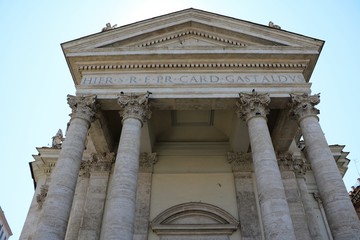 Twin Church Santa Maria in Montesanto at Piazza del Popolo in Rome, Italy  © ClaraNila