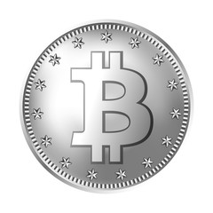 Bitcoin silver coin.