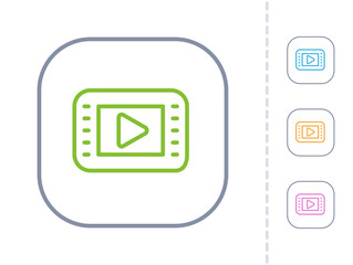 Movie & Play Button - Simple Icons