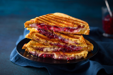 Grilled Cheese and Cranberry  Sandwiches