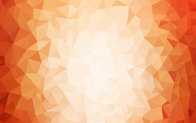 Light Orange vector low poly texture.