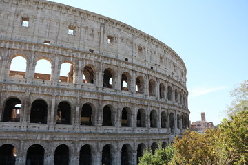 Fototapeta na wymiar The Amphitheatrum Novum in Rome, Italy