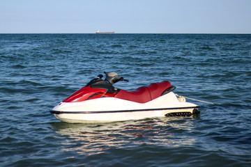  water motorcycle in the sea