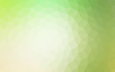Light Green vector triangle mosaic texture.