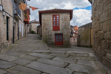 Street of Allariz, Ourense. Galicia, España.