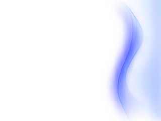 Bright blue abstract wave. Vector illustration