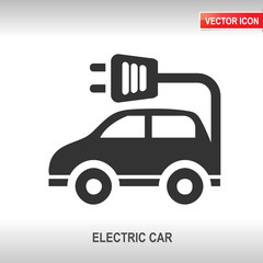electric car vector icon