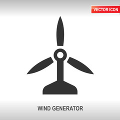 wind generator vector icon