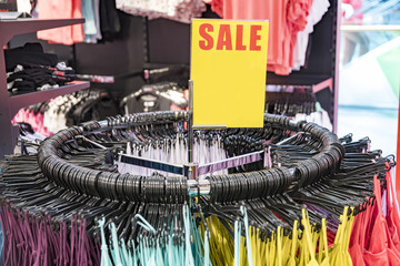 Seasonal sale in the store