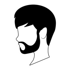 Man faceless head vector illustration graphic design