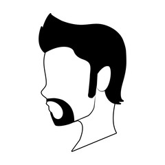Man faceless head vector illustration graphic design