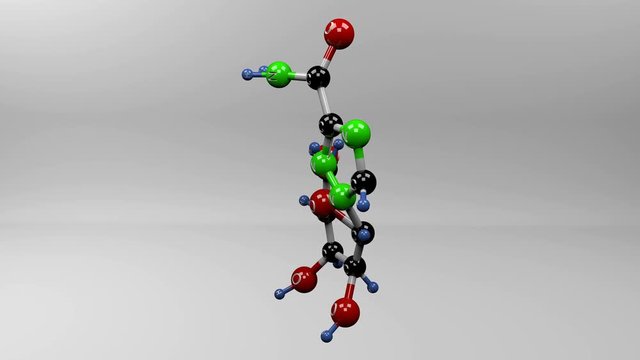 Ribavirin molecule. Molecular structure of antiviral drug ribavirin, also known as tribavirin.
