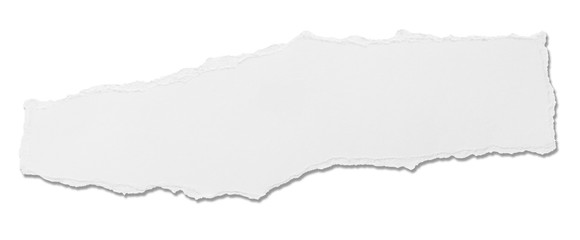 white paper ripped message torn