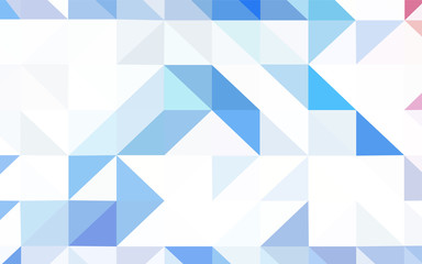 Obraz premium Dark BLUE vector polygonal template.