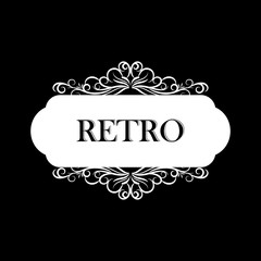 Vector illustration of old style label