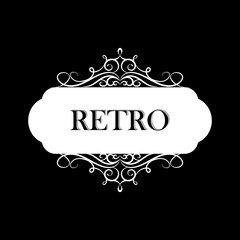 Vector illustration of old style label