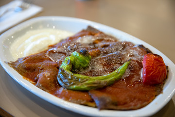 Traditional Turkish Food Iskender Kebab