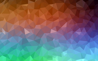 Light Green, Red vector low poly cover.