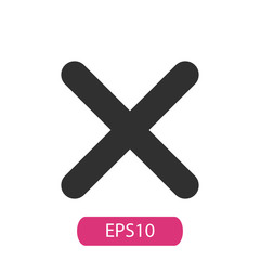 Obraz premium Stop Cross Vector Icon