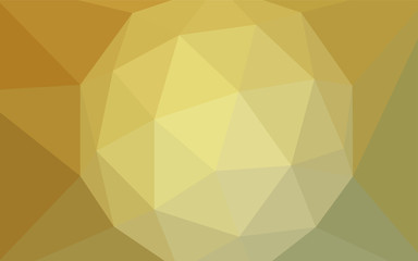 Light Green, Yellow vector polygon abstract layout.