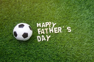 Happy Father's day to soccer with football